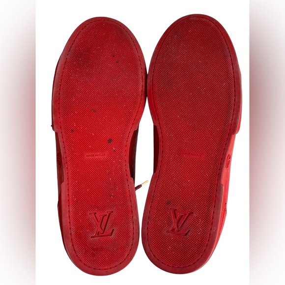 LOUIS VUITTON CONCORD SNEAKERS IN RED EPI LEATHER - Picture 10 of 14